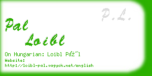 pal loibl business card